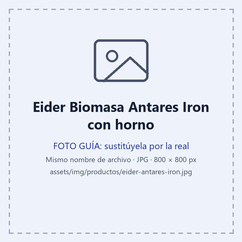 Fotografía del Eider Biomasa Antares Iron con horno