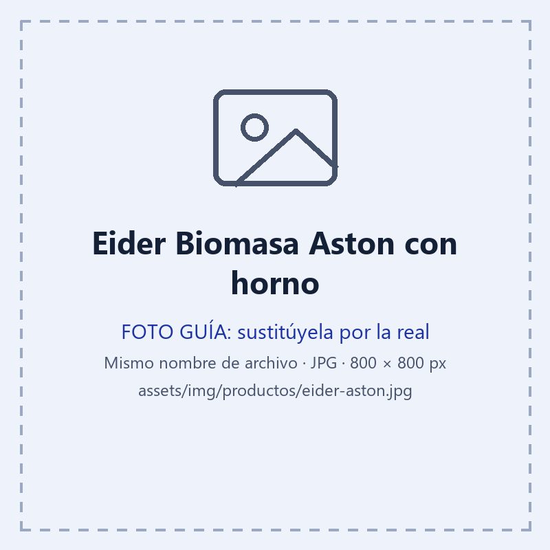 Fotografía del Eider Biomasa Aston con horno