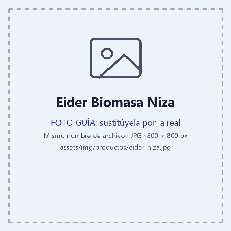 Fotografía del Eider Biomasa Niza