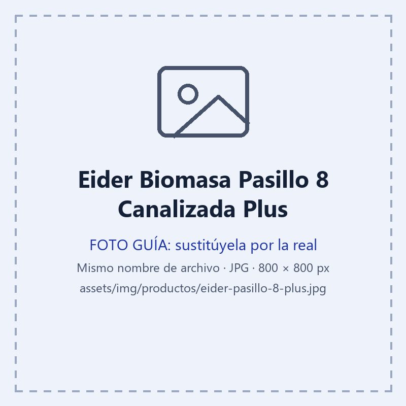 Fotografía del Eider Biomasa Pasillo 8 Canalizada Plus